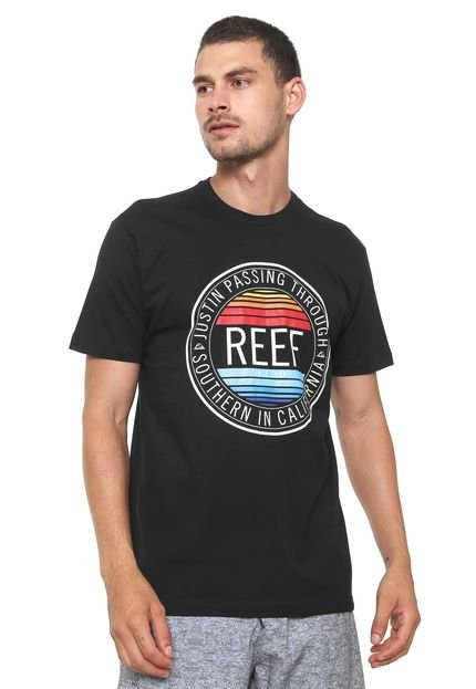 Camiseta Reef Circle Beach Preta - Marca Reef