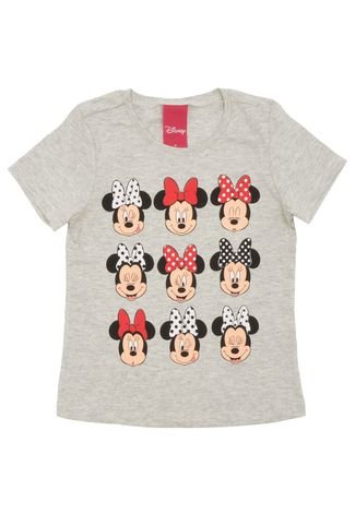 Camiseta Cativa Disney Minnie Cinza