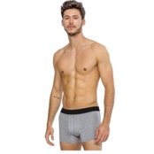 Kit com 5 Cuecas Boxer Masculina Tecido Microfibra em Cores Sortidas - Marca Slim Fitness