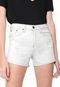 Short Sarja Calvin Klein Jeans Desgaste Off White - Marca Calvin Klein Jeans