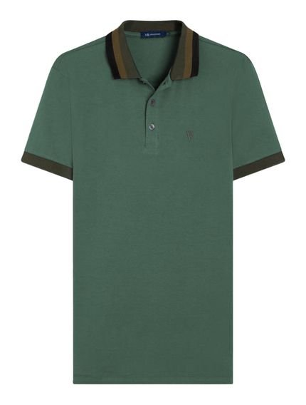 Polo VR Masculina Malha Mult Friz Verde Militar - Marca VR