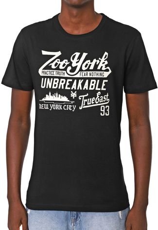 Camiseta Zoo York Manga Curta Don't Mess With Us Preta