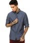 Camisa Pacific Blue Textura Azul - Marca Pacific Blue