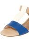 Sandália Usaflex Salomé Tricolor Azul - Marca Usaflex