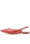 Sapatilha Couro Luiza Barcelos Slingback Coral - Marca Luiza Barcelos