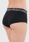 Calcinha Calvin Klein Underwear Boyshort Barcode Preta - Marca Calvin Klein Underwear