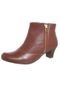 Ankle Boot Comfortflex Simple Marrom - Marca Comfortflex