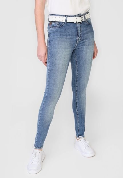 Calça Jeans Ellus Skinny Estonada Azul - Marca Ellus