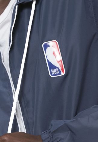 Jaqueta Corta Vento NBA Logo Azul-marinho