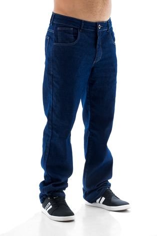 Calça Jeans Masculina Arauto Modelagem Clássica Promocional Azul