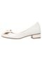 Scarpin FiveBlu Salto Baixo Branco - Marca FiveBlu