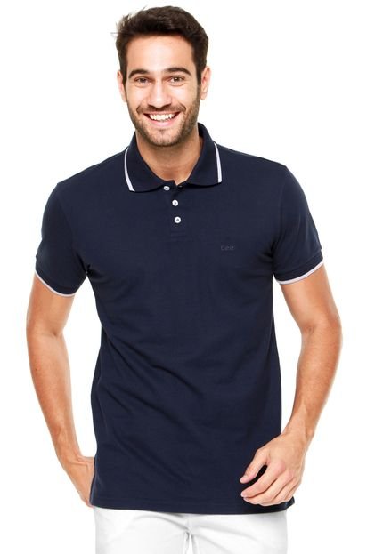 Camisa Polo Lee  Basic Azul - Marca Lee