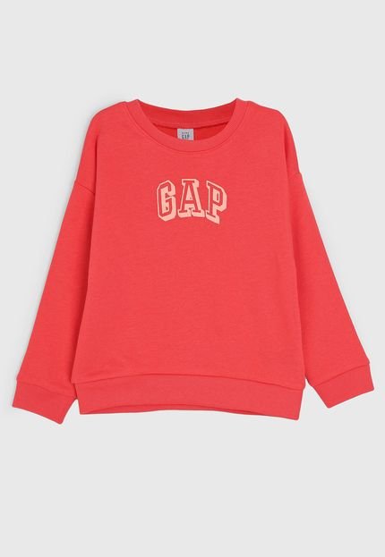 Blusa de Moletom GAP Logo Vermelha - Marca GAP