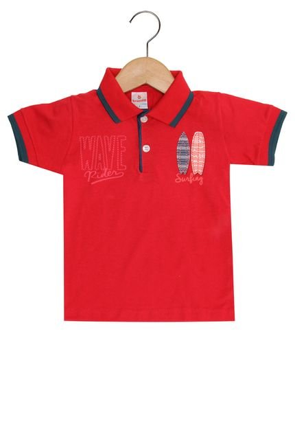 Camisa Polo Brandili Menino Vermelho - Marca Brandili