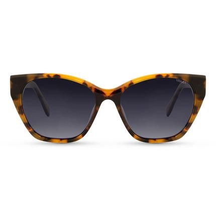 Óculos de Sol Gatinho Vivara em Acetato Amarelo e Tartaruga - Marca Vivara