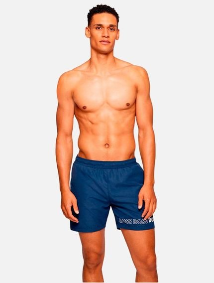 Short Hugo Boss Tactel Dolphin Regular Azul Marinho - Marca Hugo Boss