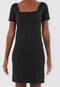 Vestido FiveBlu Curto Canelado Preto - Marca FiveBlu