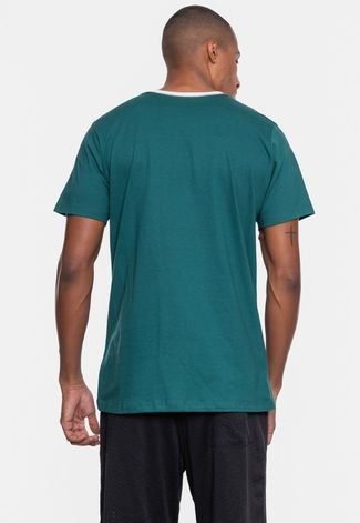 Camiseta NBA Masculina Floco Team Boston Celtics Verde Escuro
