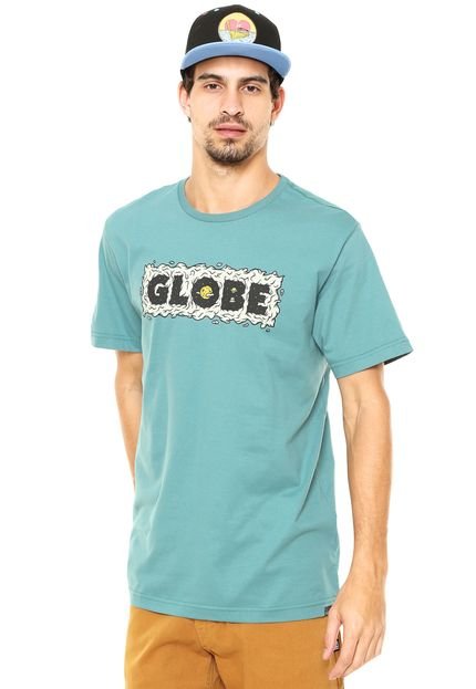 Camiseta Globe Kentaro Space Logo Verde - Marca Globe