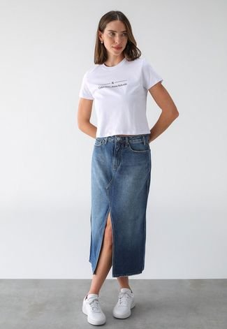 Camiseta Calvin Klein Jeans Sustain Branca