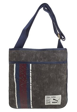 Bolsa Puma Originals Flat Portable Canvas Cinza