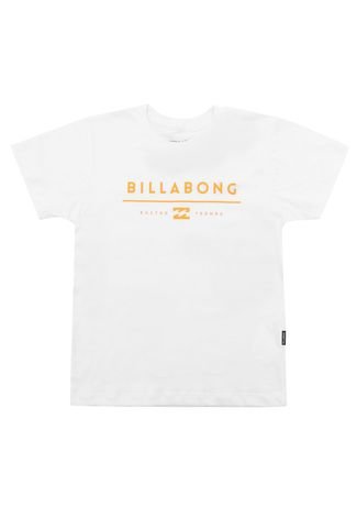 Camiseta Billabong Menino Lettering Branca
