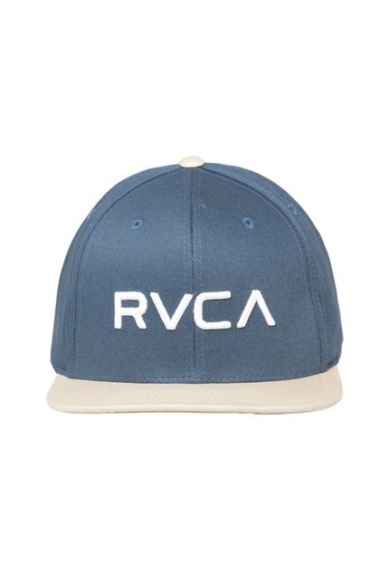 Boné RVCA III Snapback Azul/Bege - Marca RVCA