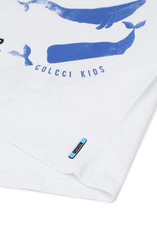Camiseta Colcci Kids Infantil Lettering Branca