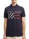 Polo Tommy Hilfiger Masculina Regular Piquet Brand Love Print Azul Marinho - Marca Tommy Hilfiger