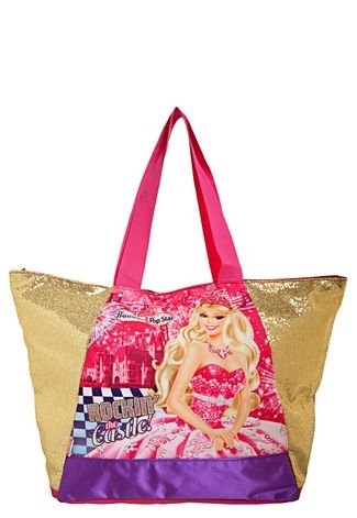 Lancheira Barbie A Princesa e A Pop Star Dourada - Compre Agora