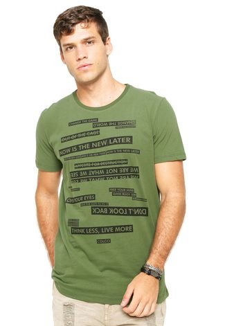 Camiseta Colcci Estampada Verde