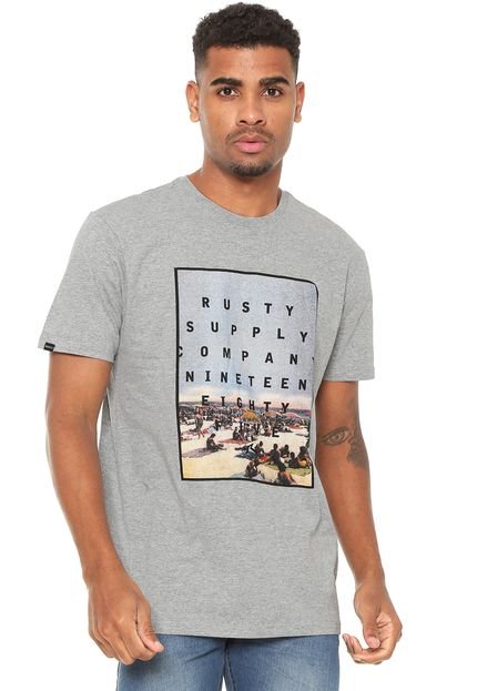 Camiseta Rusty Beach Cinza - Marca Rusty