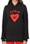 Moletom Flanelado Fechado adidas Originals Vday Hoodie Preto - Marca adidas Originals