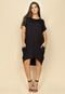 Vestido Curto Malha Amplo Always Preto - Marca Amazonia Vital