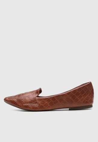 Sandália DAFITI SHOES Croco Caramelo - Compre Agora