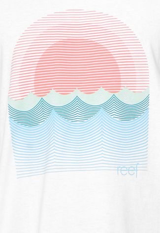 Camiseta Manga Curta Reef Sol Tide Branca
