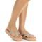 Sandalia Flatform Somileve Strass Tiras Chinelo Cruzado  Nude - Marca Somileve Calçados