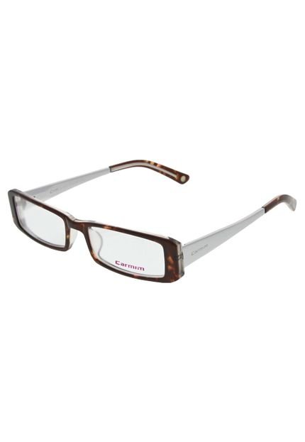 Óculos Receituário CRM31080 MARROM PRATEADO Carmim - Marca Carmim