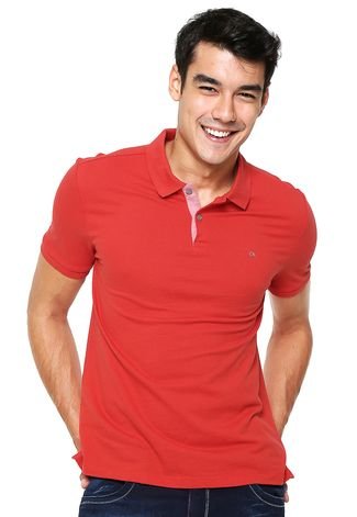 Camisa Polo Calvin Klein Lisa Vermelha