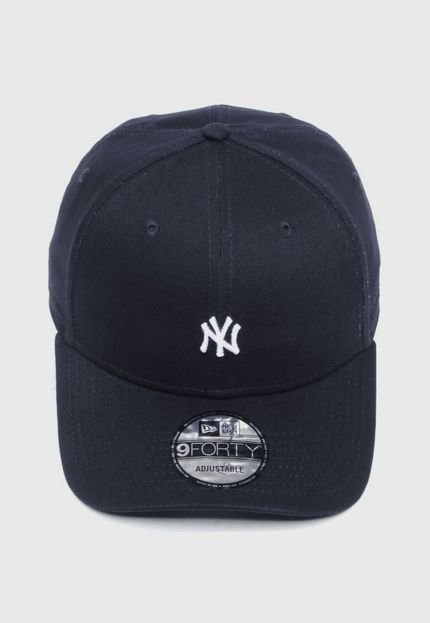 Boné Aberto New Era Snapback New York Yankees Aba Curva Azul-Marinho - Marca New Era