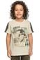Camiseta Infantil Menino Movimento Skate Elian Bege - Marca Elian