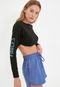 Blusa Cropped Trendyol Collection Forces Preta - Marca Trendyol Collection