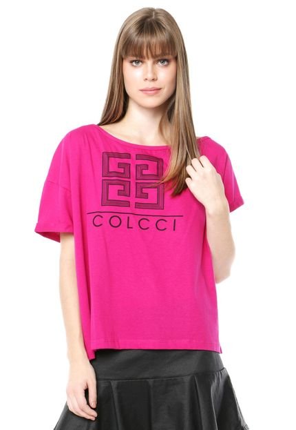 Camiseta Colcci Loose Rosa - Marca Colcci
