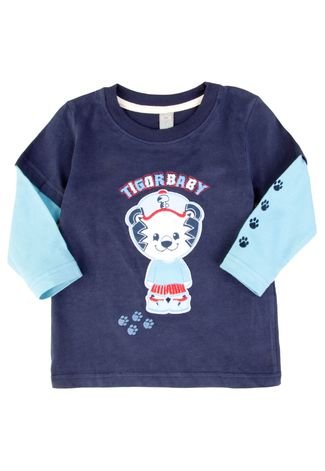 Camiseta Tigor T. Tigre Baby Azul