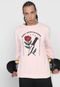 Blusa de Moletom Fechada Ride Skateboard Rose Rosa - Marca Ride Skateboard