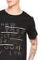 Camiseta FiveBlu Manga Curta New York Preta - Marca FiveBlu