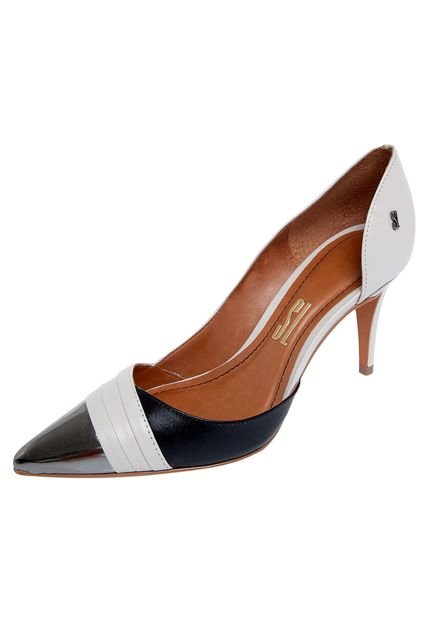 Scarpin Santa Lolla Jagger Off-White - Marca Santa Lolla