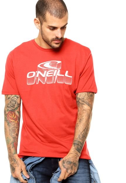 Camiseta O'Neill Efeito Vermelha - Marca O'Neill