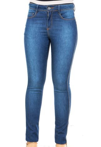 Calça Jeans Maria Filó Skinny Super Soft Azul