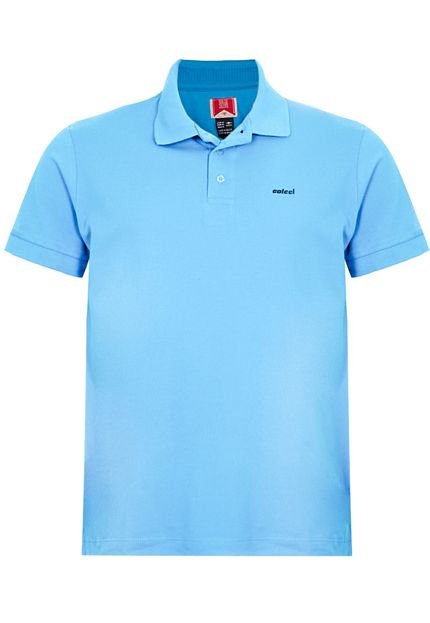 Camisa Polo Colcci Brasil Bordado Azul - Marca Colcci